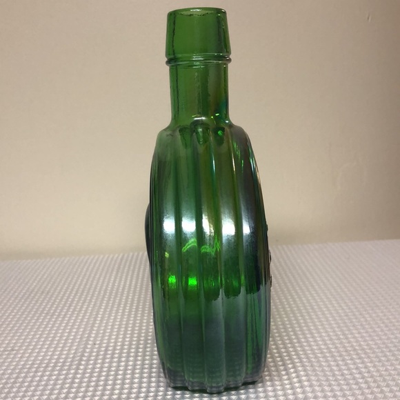 Wheaton 1st Ed. President FRANKLIN DELANO ROOSEVELT Green Glass Bottle Rare - Picture 3 of 14